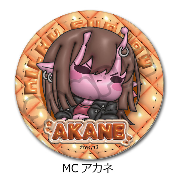 『銀河特急 ミルキー☆サブウェイ』レザーバッジ(丸形) (mochocho) MC アカネ