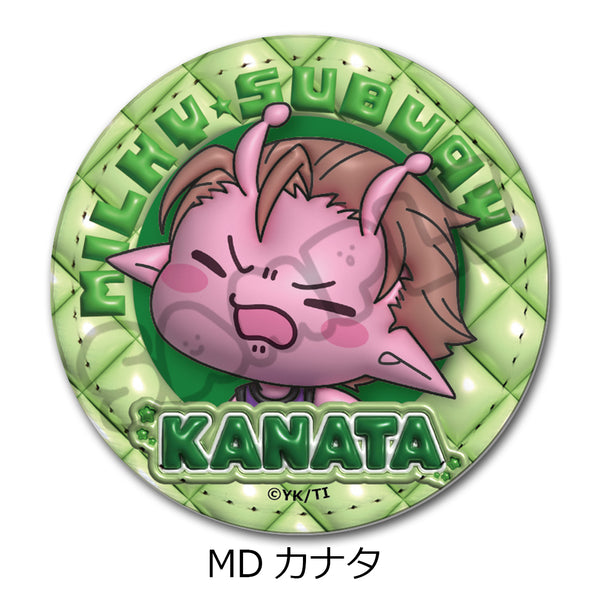 『銀河特急 ミルキー☆サブウェイ』レザーバッジ(丸形) (mochocho) MD カナタ