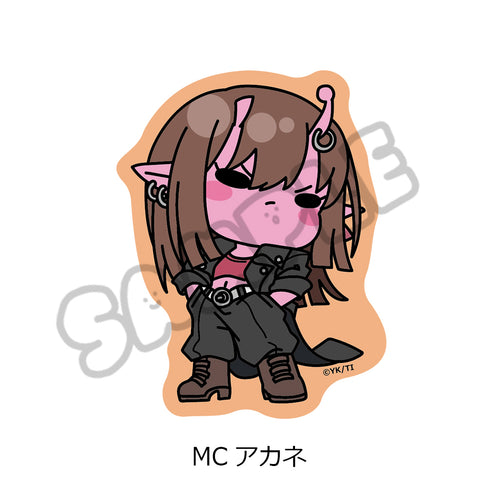 "Galaxy Express Milky☆Subway" Clear Card Sticker (mochocho) MC Akane