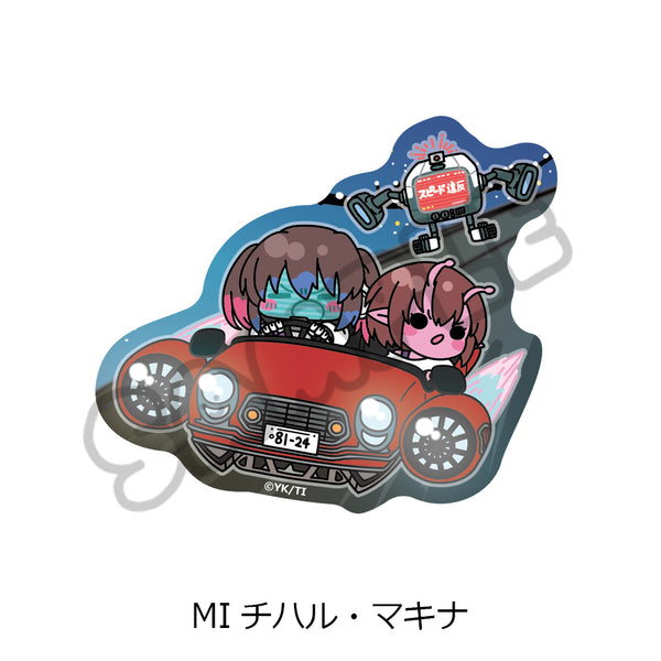 『銀河特急 ミルキー☆サブウェイ』クリアカードステッカー(mochocho) MI チハル・マキナ