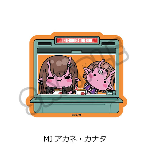 『銀河特急 ミルキー☆サブウェイ』クリアカードステッカー(mochocho) MJ アカネ・カナタ
