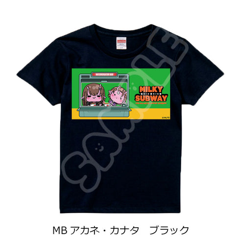 《銀河特急 米爾基☆地鐵》T恤(mochocho)MB 茜・加奈田 黑色 S號