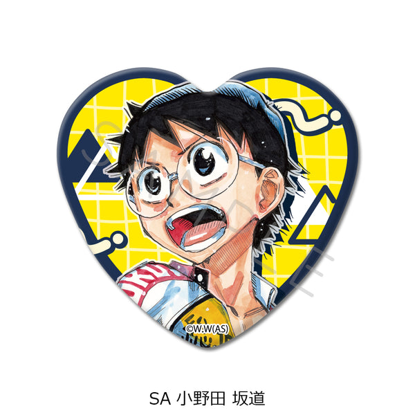 "Yowamushi Pedal" Series 2 Heart-Shaped Pin Badge (Small) - Sakamichi Onoda