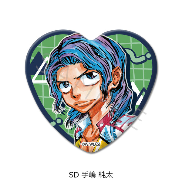 "Yowamushi Pedal" Series 2: Heart-Shaped Pin Badge (SD) - Junta Teshima