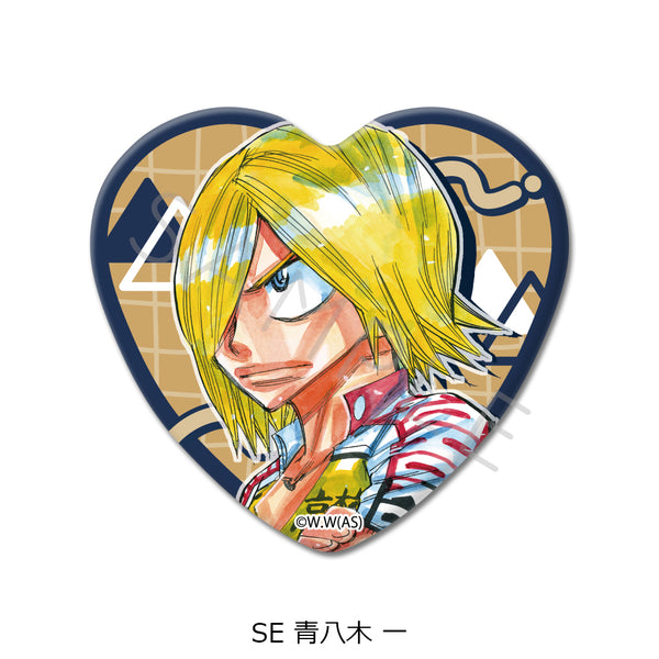"Yowamushi Pedal" Series 2: Heart-Shaped Pin Badge SE - Kazuya Aoyagi