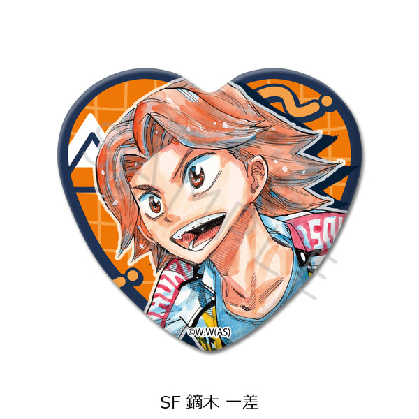 "Yowamushi Pedal" Series 2: Heart-Shaped Pin Badge - SF Kaburagi Issa