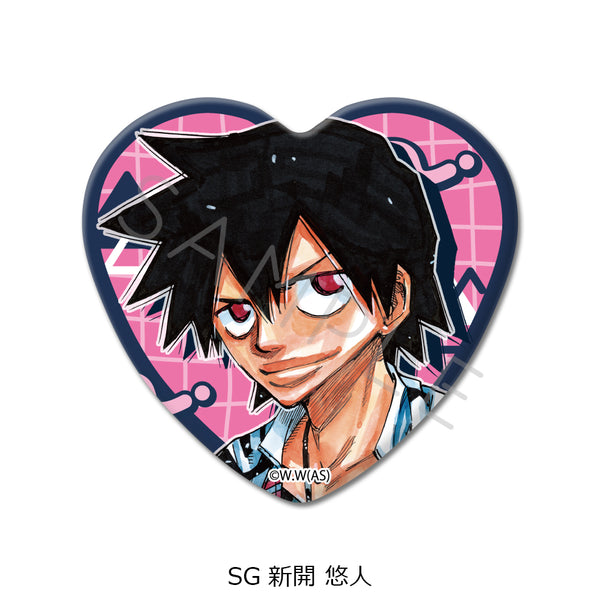 "Yowamushi Pedal" Series 2 Heart-Shaped Pin Badge SG: Yuto Shinkai