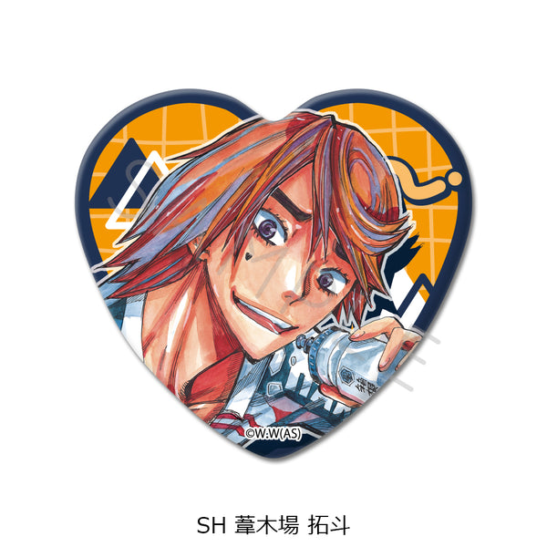 "Yowamushi Pedal" Series 2: Heart-Shaped Pin Badge (SH) Takuto Ashikiba