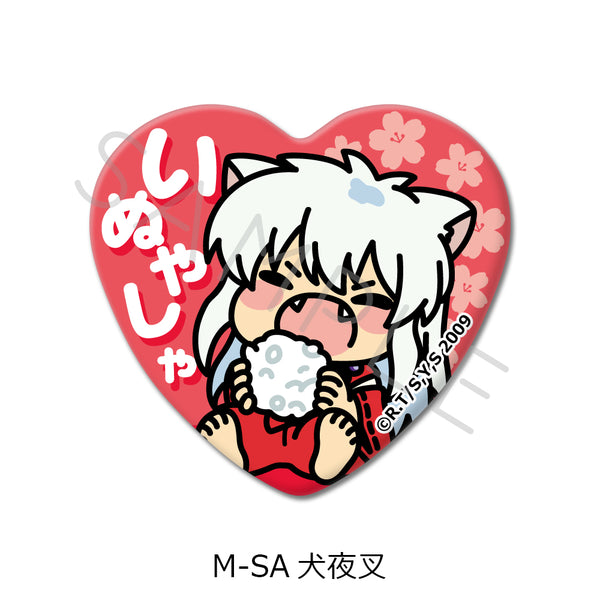 『犬夜叉』第2弾 ハート型缶バッジ M-SA 犬夜叉