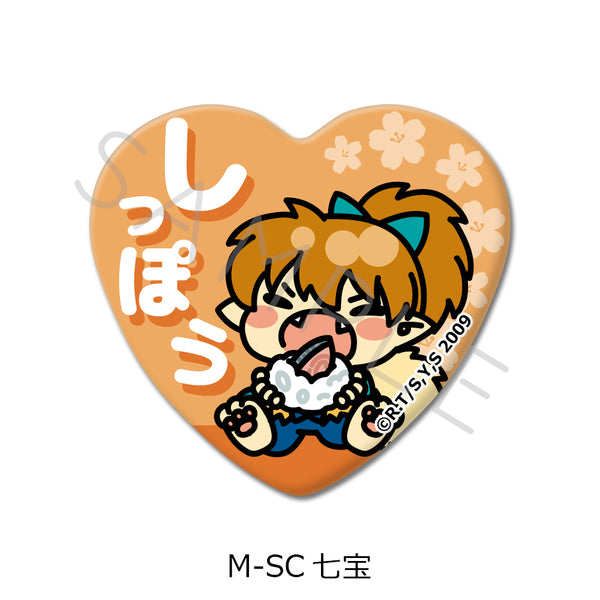 『犬夜叉』第2弾 ハート型缶バッジ M-SC 七宝