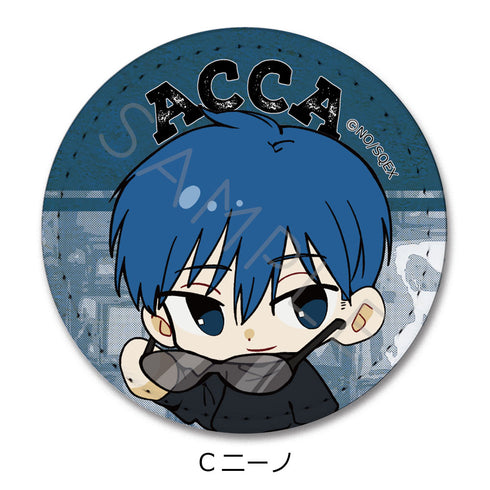 『ACCA13区監察課』レザーバッジ(丸形) C ニーノ