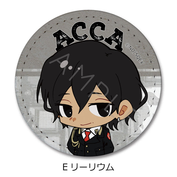 『ACCA13区監察課』レザーバッジ(丸形) E リーリウム