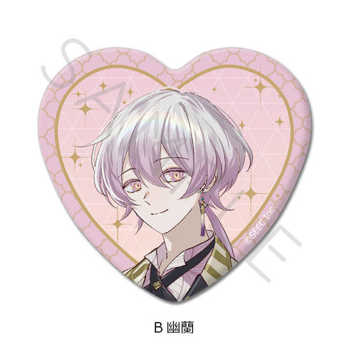 『誰ソ彼ホテル -蕾-』ハート型缶バッジ B 幽蘭