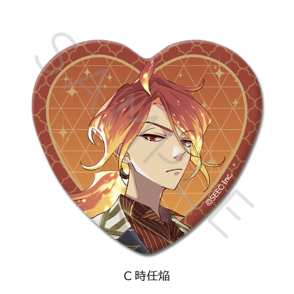『誰ソ彼ホテル -蕾-』ハート型缶バッジ C 時任焔