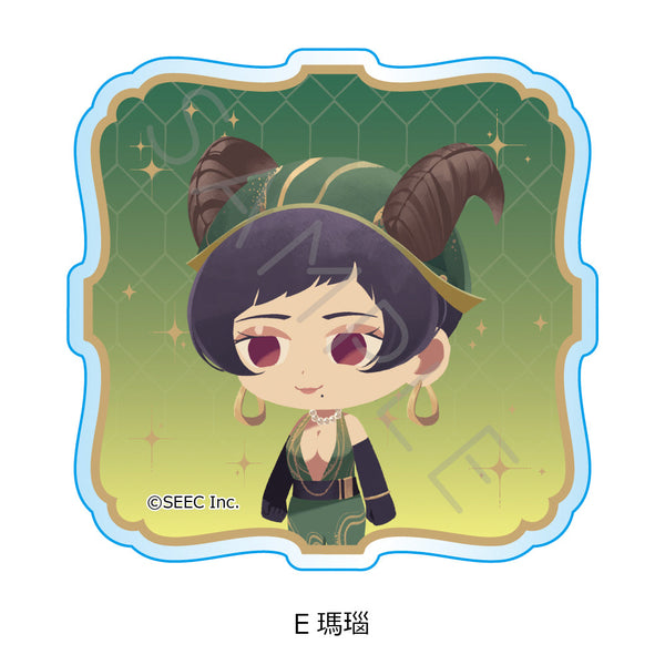 『誰ソ彼ホテル -蕾-』3wayアクリルバッジ E 瑪瑙