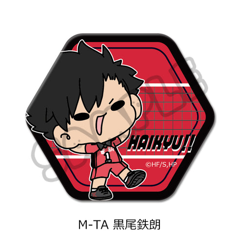 『ハイキュー!!』第9弾 六角形缶バッジ(mochocho) M-TA 黒尾鉄朗
