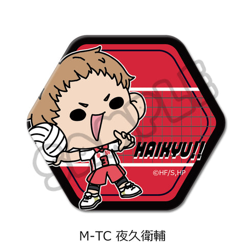 "Haikyu!!" 9th Series Hexagonal Pin Badge (mochocho) M-TC Eiji Yaku