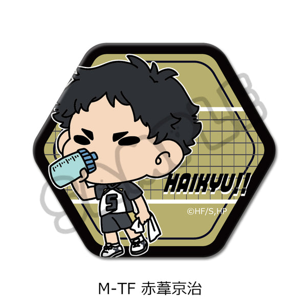 『ハイキュー!!』第9弾 六角形缶バッジ(mochocho) M-TF 赤葦京治