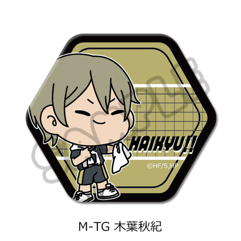 "Haikyu!!" 9th Series Hexagonal Pin Badge (mochocho) M-TG Akinori Konoha