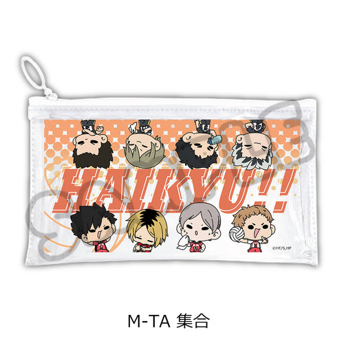 "Haikyu!!" 9th Series Flat Clear Pouch (mochocho) M-TA Collection