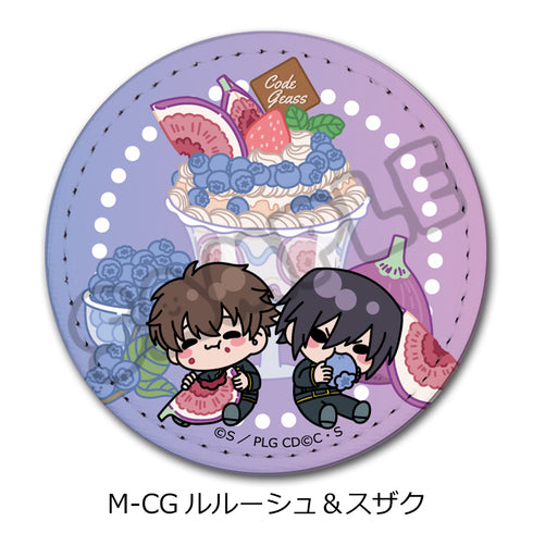 《Code Geass 反叛的魯路修》第5彈 皮革徽章(圓形) M-CG 魯路修&蘇扎克
