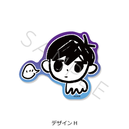 『OMORI』クリアステッカー デザインH