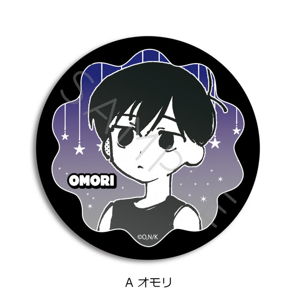 『OMORI』レザーバッジ(丸形) A オモリ