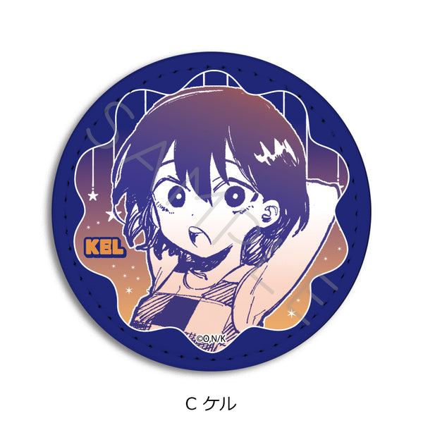 『OMORI』レザーバッジ(丸形) C ケル