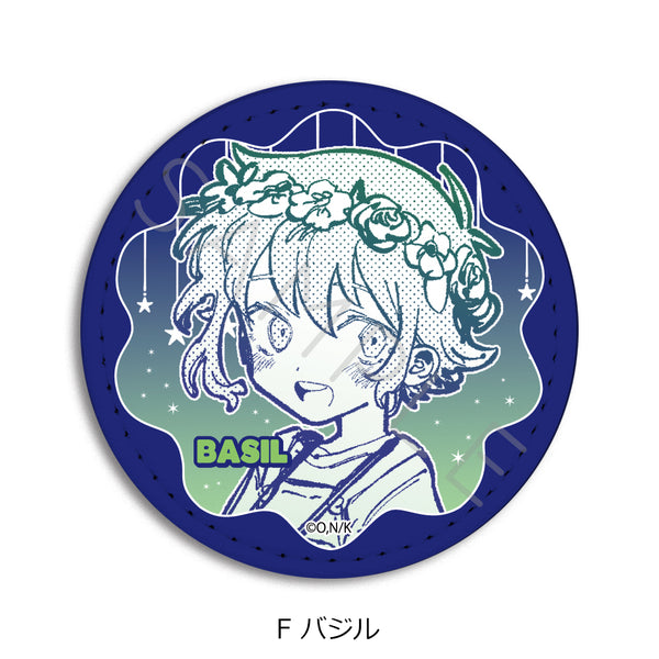 『OMORI』レザーバッジ(丸形) F バジル