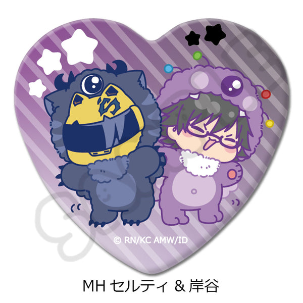 杜拉拉×x2' 心型罐頭徽章 MH Celty & Kishitani
