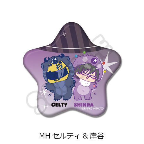 Durarara!×x2'星形罐頭徽章 MH Celty & Kishitani
