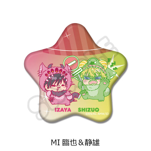 Durarara!×x2'星形罐頭徽章 MI 凜也、靜夫