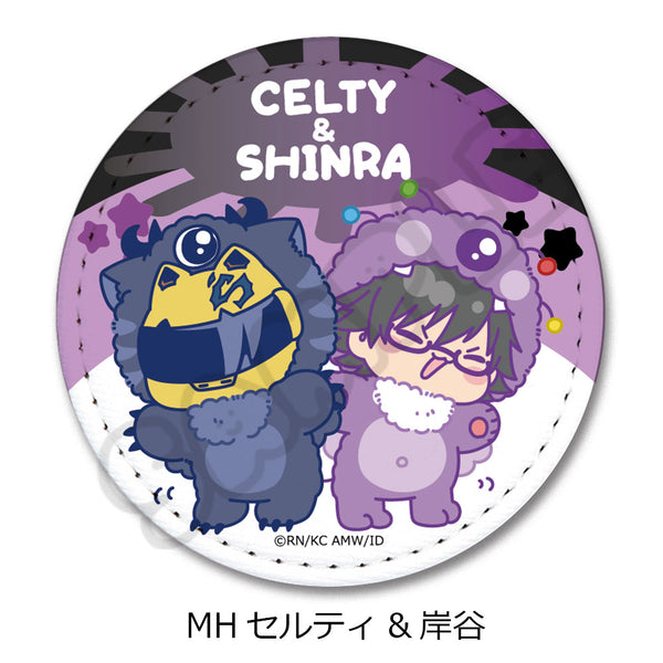 『デュラララ!!×2』レザーバッジ(丸形) MH セルティ&岸谷