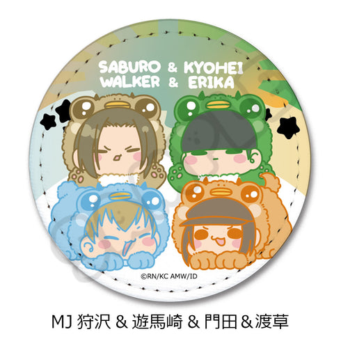 『デュラララ!!×2』レザーバッジ(丸形) MJ 狩沢&遊馬崎&門田&渡草