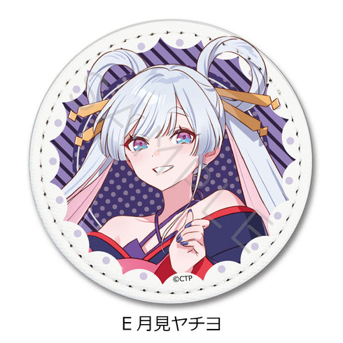 《超辉夜姬!》皮革徽章 E 月见八千代