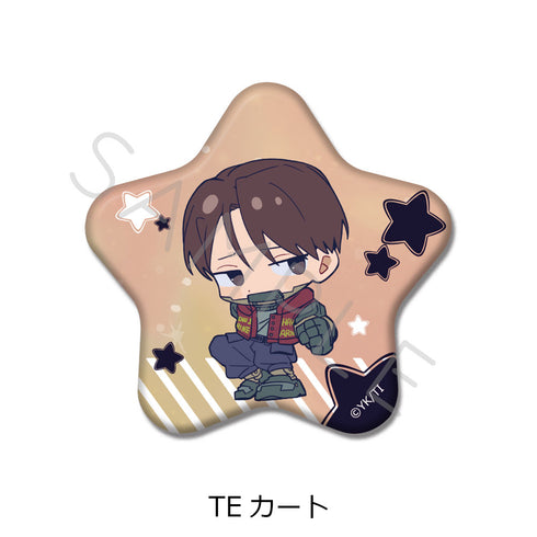 "Galaxy Express Milky☆Subway" Star-Shaped Pin Badge: Chipokke TE Cart