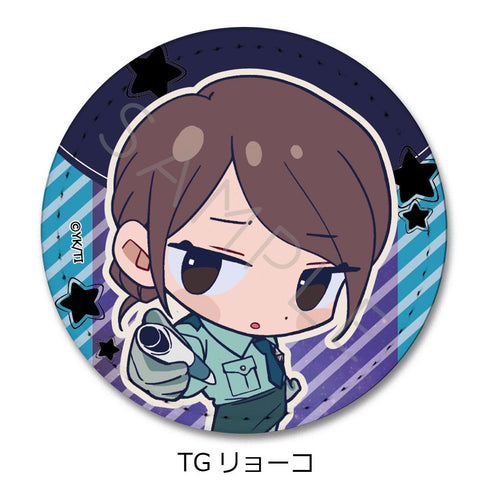 『銀河特急 ミルキー☆サブウェイ』レザーバッジ(丸形) ちぽっけ TG リョーコ