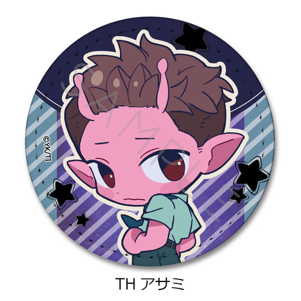 『銀河特急 ミルキー☆サブウェイ』レザーバッジ(丸形) ちぽっけ TH アサミ