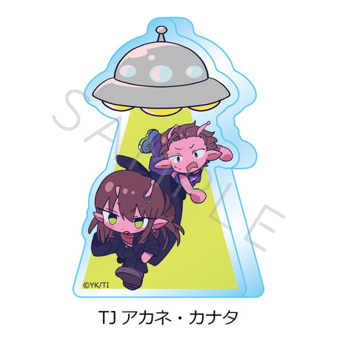 『銀河特急 ミルキー☆サブウェイ』アクリルミニブロック ちぽっけ TJ アカネ・カナタ