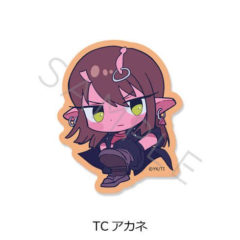 『銀河特急 ミルキー☆サブウェイ』クリアカードステッカー ちぽっけ TC アカネ