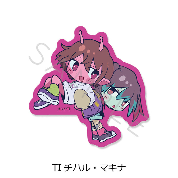 『銀河特急 ミルキー☆サブウェイ』クリアカードステッカー ちぽっけ TI チハル・マキナ