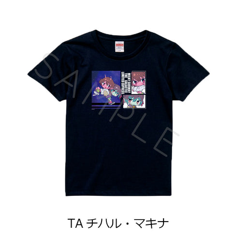 『銀河特急 ミルキー☆サブウェイ』Tシャツ ちぽっけ TA チハル・マキナ ブラック XLサイズ