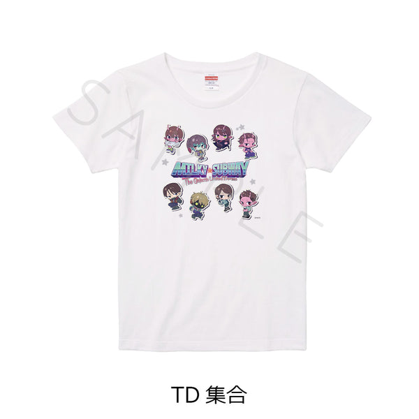 『銀河特急 ミルキー☆サブウェイ』Tシャツ ちぽっけ TD 集合 ホワイト Lサイズ