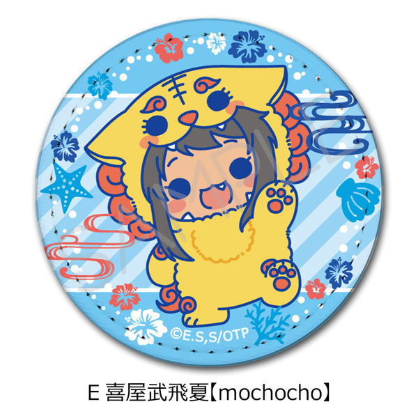 『沖縄で好きになった子が方言すぎてツラすぎる』レザーバッジ(丸形) E 喜屋武飛夏 mochocho