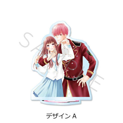 "Pink and Habanero" Acrylic Stand, Design A