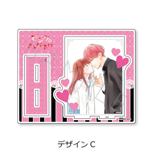 "Pink and Habanero" Acrylic Stand, Design C