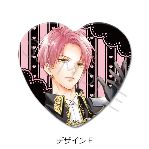 "Pink and Habanero" Heart-Shaped Pin Design F