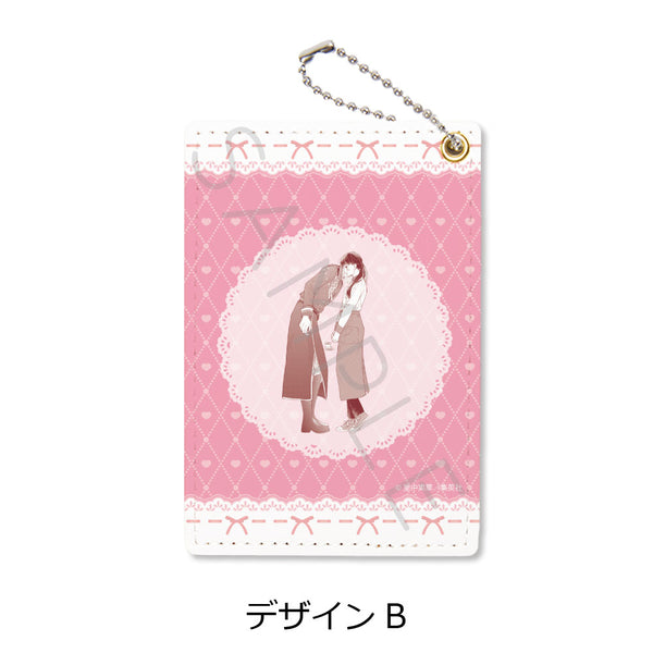 "Pink and Habanero" Pass Case, Design B