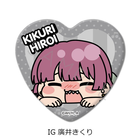 "Bocchi the Rock!" 5th Series Heart-Shaped Pin Badge IG Kikuri Hiroi