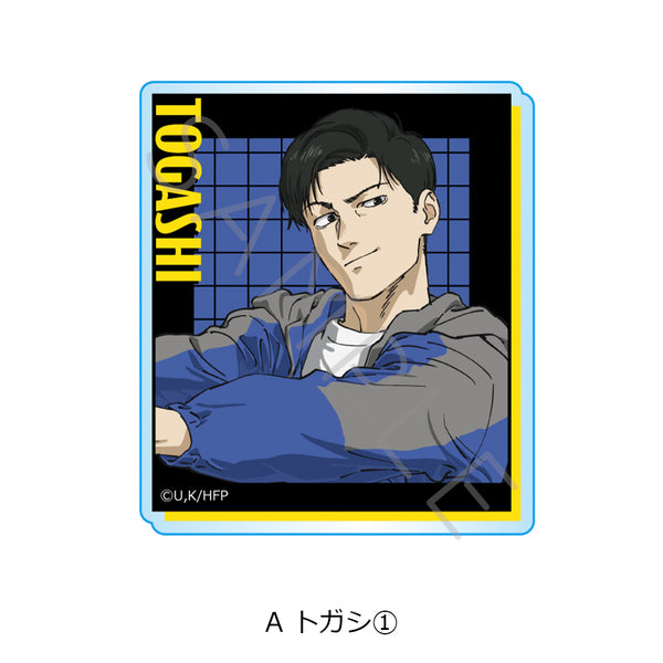 "Hyakuemu." 3-Way Acrylic Badge A: Togashi 1